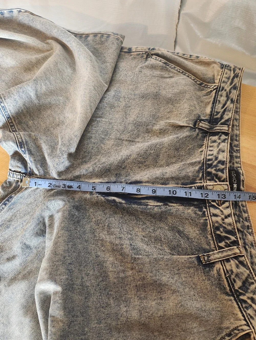 Fashion Nova Cassie Denim Pant Set NWT 2X Vintage Wash Wide Leg Y2K Baddie